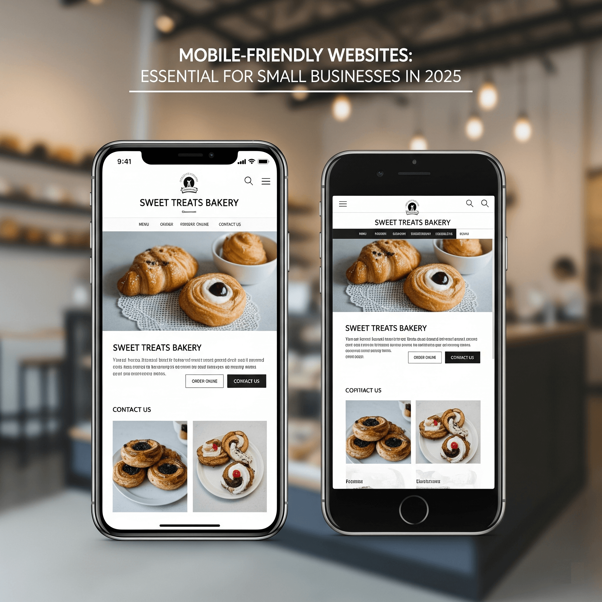 Small business owner using mobile-friendly website designed by Web Desire Solutions in Indore
